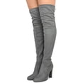 thumbnail image 4 of Wild Diva Lounge Amaya-01 Women's Over The Knee Tie Up High Block Heel Dress Boots, 4 of 5
