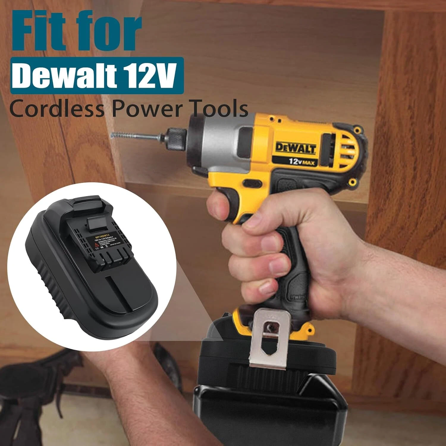 Battery Adapter for Makita 18V Li-ion Battery Convert To for Dewalt 12V Tool Use