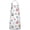 Pioneer Flower Floral-2, variant on Pioneer Flower Floral Print Pattern Cotton Linen Apron with Pockets, Waterproof Adjustable, 33x27 Inch for Kitchen, Gardening, BBQ, Salon