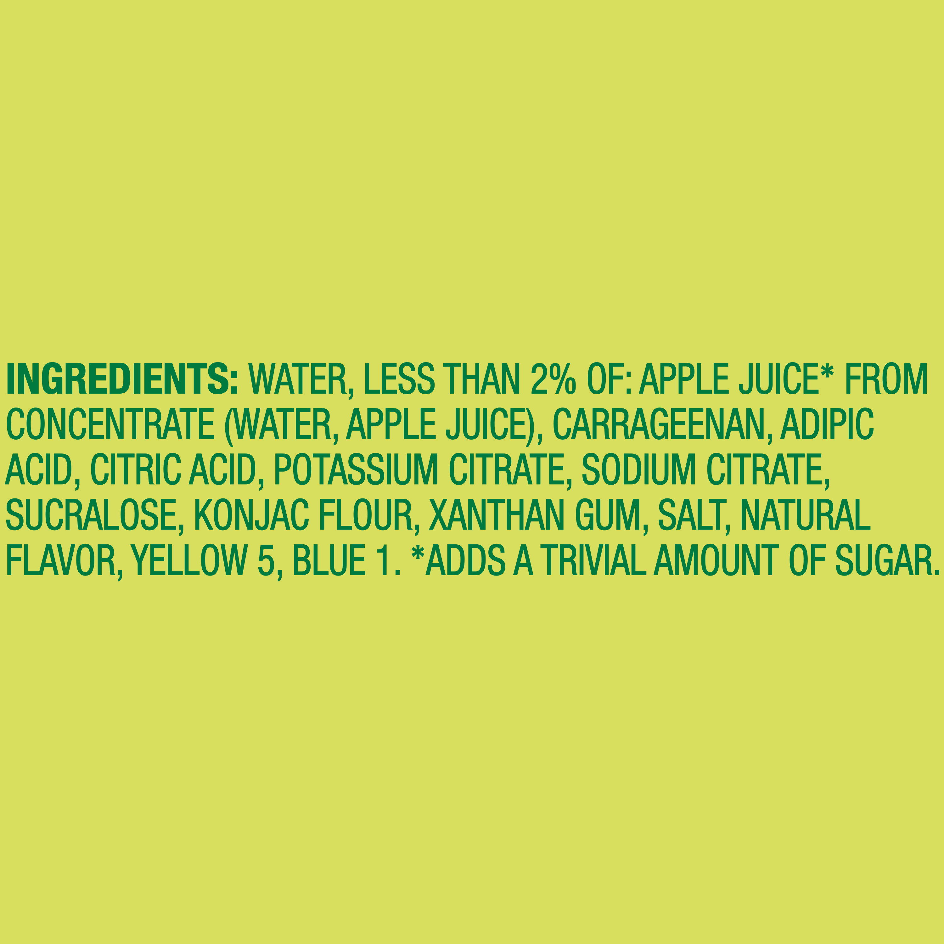 Snack Pack Zero Sugar Lemon Lime Flavored Low Calorie Juicy Gels, 3.25 oz. 4-Count