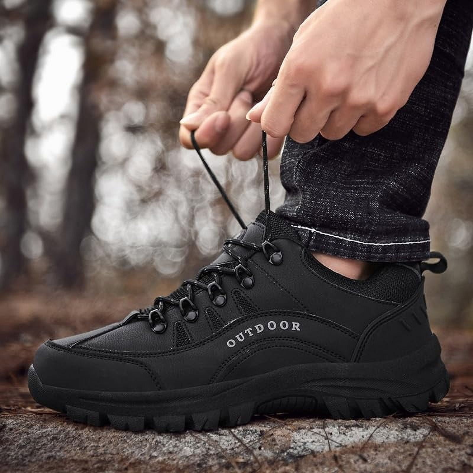 Men's Waterproof Hiking Boots Lightweight Breathable Outdoor Ankle Boots Trekking Hiking Shoes