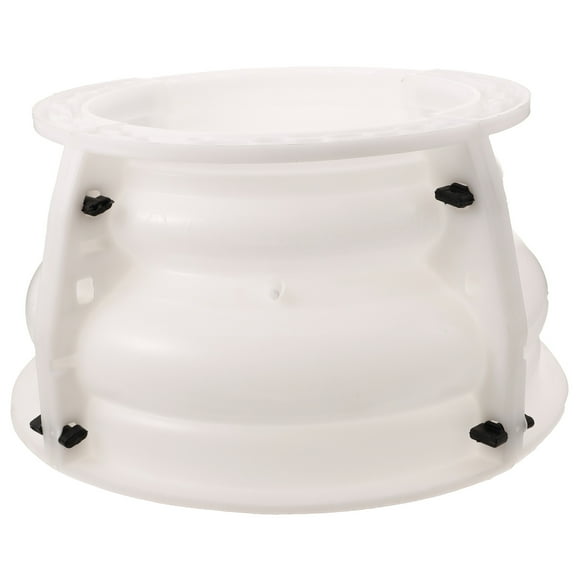 SOPOTUTU Plastic Mold for Roman Column Base Concrete Casting Beige Material for Home and Garden