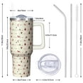 thumbnail image 3 of Christmas Gifts Tumbler 40oz - Stainless Steel Vacuum Insulated w/Straw, Leakproof Travel Cup Gift Set, 3 of 5