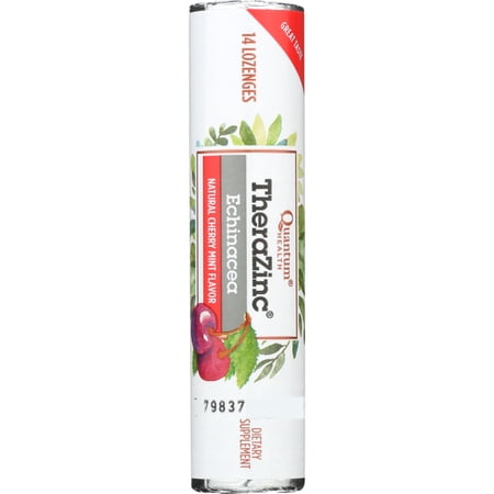 QUANTUM - TheraZinc Echinacea Lozenges in Cherry-Mint 14PC ( Pack of 12)