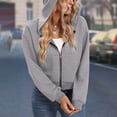 thumbnail image 3 of Vedolay Women's Tops Womens Casual Sweatshirt Crewneck Long Sleeve Solid Color Fall Soft Tops,Gray M, 3 of 4