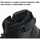 thumbnail image 4 of Botas altas informales de cuero negro, botines con plataforma para hombre, impermeables, antideslizantes y cálidas., 4 of 5