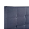 thumbnail image 4 of Mid-Century Modern Grid Tufted King or Cal King Headboard in Denim Blue Fabric, 4 of 8