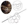 thumbnail image 4 of Palillo de cabello Boho Macarena Aleación con Forma Geométrica Bun Holder Bun Cage, 4 of 8