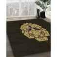 thumbnail image 3 of Ahgly Company Machine Washable Indoor Round Transitional Red Brown Area Rugs, 8' Round, 3 of 7