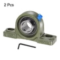 thumbnail image 3 of Uxcell 2pcs UCP205-16 Pillow Block Bearing 1" Cast Iron Base Chrome Steel Mounted Ball Bearing Self Aligning, 3 of 6