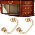 thumbnail image 4 of Drawer Handle, 2 Sets Copper Handle Durable Copper Handle, For Drawers Dressers Cabinets Wardrobes, 4 of 8