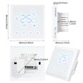 thumbnail image 2 of Riwcyla HY610,WIFI Smart Heating Thermostat Digital Temperature Controller Mobile Phone APP Control Touchscreen LCD Display Weekly Programmable Thermostat ,freeze for Home School Office Hotel Smart, 2 of 6