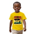 thumbnail image 5 of Girls Tops Black History Month Graphic Short Sleeve Tee Girls Clothes Yellow 1-2 Years, 5 of 6
