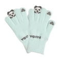 thumbnail image 2 of Rufa Pandas Cute Fleece-Lined Winter Gloves, Thick Warm Unisex Touchscreen Gloves for Kids and Teens, Windproof and Cold-Resistant,Multiple color options, 2 of 5