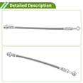 thumbnail image 5 of 2pcs Rear Extended Brake Line Hose Kit for Nissan Patrol GQ Y60 1988-1997 Braided Brake Hose for Ford Maverick 1988-1994, 5 of 6