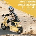 thumbnail image 3 of Aoemoe 99CC MB001 Gasoline Mini Dirt Bike,4-Stroke 18MPH Off Road Motorcycle, Weight Support Up to 165 LBS - Yellow, 3 of 10