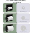 thumbnail image 6 of Recessed Toilet Paper Holder, Stainless Steel Durable Tissue Roll Holder Wall Mount for Bathroom Space Saving Design with Mounting Bracket, in Wall Toilet Paper Dispenser, Oil Rubbed Bronze, 6 of 8