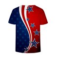 thumbnail image 5 of USSUMA Short Sleeve Womens Blouses and Tops Dressy 4th of July USA Flag Plus Womens Tops Casual Independence Day Patriotic T-Shirts Shirt for Women Trendy V Neck Tunic Plus Size, 5 of 5