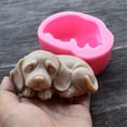 thumbnail image 2 of Moldes para velas de silicona para perros 3D, moldes para jabón para cachorros, moldes para hornear pasteles de chocolate, moldes para pasteles y perros (1 unidad), 2 of 5