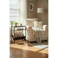 thumbnail image 3 of Narrow End Table with Magazine Holder - Rustic Side Table for Small Spaces, 3 of 9