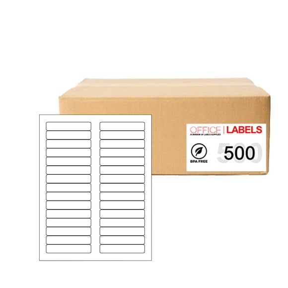 500 Sheets of Labels 2/3" x 3-7/16" 30up 15000 Labels 5366
