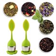 thumbnail image 4 of piezas de colador de té para té suelto, dispositivo para remojar té hecho de acero inoxidable y silicona, colador de bolas de té, filtro para dispositivo de remojo de té, con mango de, 4 of 5