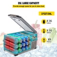 thumbnail image 3 of VEVOR 37 Quart(35L) Portable Refrigerator Electric Car Freezer Anti-Shake Car Cooler Refrigerator Compact RV Fridge 12/24V DC & 110-240V AC Vehicle Car Truck Boat Mini Electric Freezer, 3 of 9