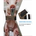 thumbnail image 3 of Bathroom Pig Blackout Door Curtains for French, Glass,Front, Back, Patio Door, Toilet Animals Vintage Thermal Insulated Rod Pocket Window Curtain Drapes With Tiebacks 25"x72", 3 of 5