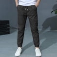 thumbnail image 5 of NOLDARES Boys Sweatpants - Active Boys Joggers Athletic Pants with Pockets & Drawstring Waistband(Black,11-12 Years), 5 of 6