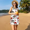 thumbnail image 3 of Disketp Rabbit And Hedgehog para Vestido sin Mangas para Mujeres, Vestidos de Verano para Mujeres, Casual y Holgado para la Playa, 3 of 7