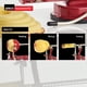 thumbnail image 3 of Pelador de manzanas Amco Houseworks A505, hierro fundido, rojo, 3 of 7