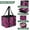 Neon-colored Ribbon, variant on Collapsible Car Trunk Organizer with Handles 600D Oxford for Car Kitchen and Home Storage, Neon-colored Ribbon 13× 10.2×10.8inch