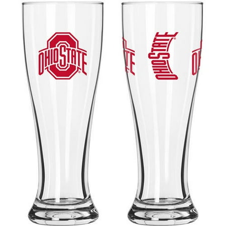 Ohio State Buckeyes Stained Glass - Boelter Brands NCAA Ohio State Buckeyes 2-Pack Gameday Pilsner Set