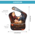 thumbnail image 4 of Susaid Lava Dragon Print Bibs for Babies Toddlers Adjustable Waterproof Free Soft Durable Bibs for eating with Large Pocket Food Catcher, 4 of 8