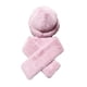 thumbnail image 4 of Sombrero de pescador con bufanda, gorro térmico de esquí a la moda para la nieve, ideal para senderismo, viajes por la calle. rosa claro, 4 of 6