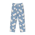 thumbnail image 6 of Uemuo Funny Chicken Pattern Men's Wide Leg Palazzo Lounge Pants with Pockets Light Weight Loose Comfy Casual Pajama Pants-XX-Large, 6 of 9