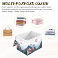 thumbnail image 6 of Yayeee Collapsible Cube Storage Bin with Lid Fabric Closet Decorative Basket with Handles, Art Mountain and Sun Pattern, 6 of 7