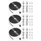 thumbnail image 1 of 3Pcs 5Mx6mm Gt2 Correa de Tiempo + 12Pcs 20 Dientes 5mm Diámetro Interno Polea + 12Pcs Idler + 12Pcs Tensioner Spring Torsion + 6Pcs Montaje de Abrazadera de Engranaje, 1 of 5