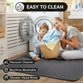 thumbnail image 5 of YOUMAI Bathroom Rugs Non Slip Absorbent Mat Weave Texture Rubber Backing Thin Bathroom Mats Fit Under Door Bathroom Floor Bathtub Shower (Gray), 5 of 9