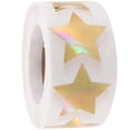 thumbnail image 2 of 1 rollo de etiquetas adhesivas de sellado autoadhesivas, pegatinas en forma de estrella, pegatinas de sello de sobre, 2 of 6
