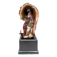 thumbnail image 4 of Patriotic Bald Eagle On USA Star Spangled Banner Flag Bust Electroplated Statue, 4 of 7