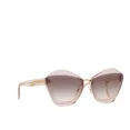 thumbnail image 1 of MIU MIU MU Designer 01XS SUNGLASSES 09N4KO Light Brown Pink Transparent cat eye, 1 of 6