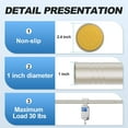 thumbnail image 3 of Shower Curtain ,Diameter Adjustable Spring Tension Stainless Steel Telescoping Rod,Easy Install,No Rust, 3 of 7