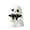 Multicolor#01, variant on Halloween Decor, Pumpkin Figurine, Ghost Ornament, Static Ceramic Miniature Accessory for Adult Home Indoor Shelf Tabletop Tiered Tray Seasonal Display, White