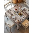 thumbnail image 6 of Farmhouse Table Cloth, Waterproof Tablecloth for Square Tables, Vintage Country Texas Star Wooden Grain Reusable Washable Fabric Table Cover for Restaurant Kitchen Dining Tables 60"x60", 6 of 9