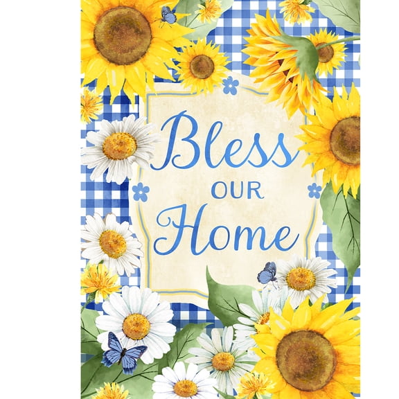 Briarwood Lane Spring Garden Flag 12x18 For Outdoor Bless This Home Floral For Spring Garden Flag Flags For Outside