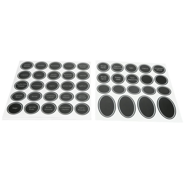 Peahefy Étiquettes pour Pots à Épices, 13 Pcs Étiquettes Imprimées Réutilisables Autocollant Adhésif Rond pour Pots à Épices Bouteille de Vin, Étiquettes Étiquettes