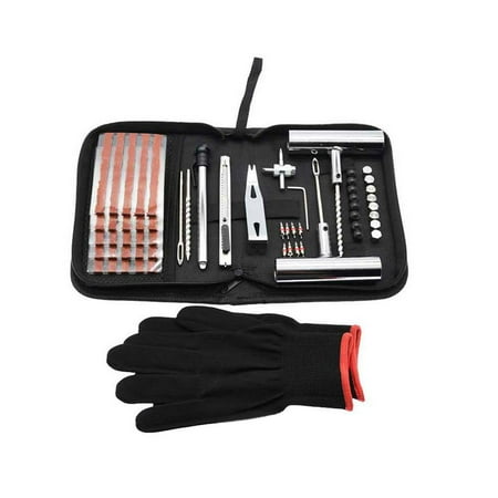 Moyitang Car Tire Repair Kit Universal Flat Tire Puncture Tool Set Tire Repair Kits 62Pcs Set
