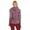 thumbnail image 4 of Women's Seamless Full Zipper Jacket with Hoodie and Thumb Holes, 4 of 5