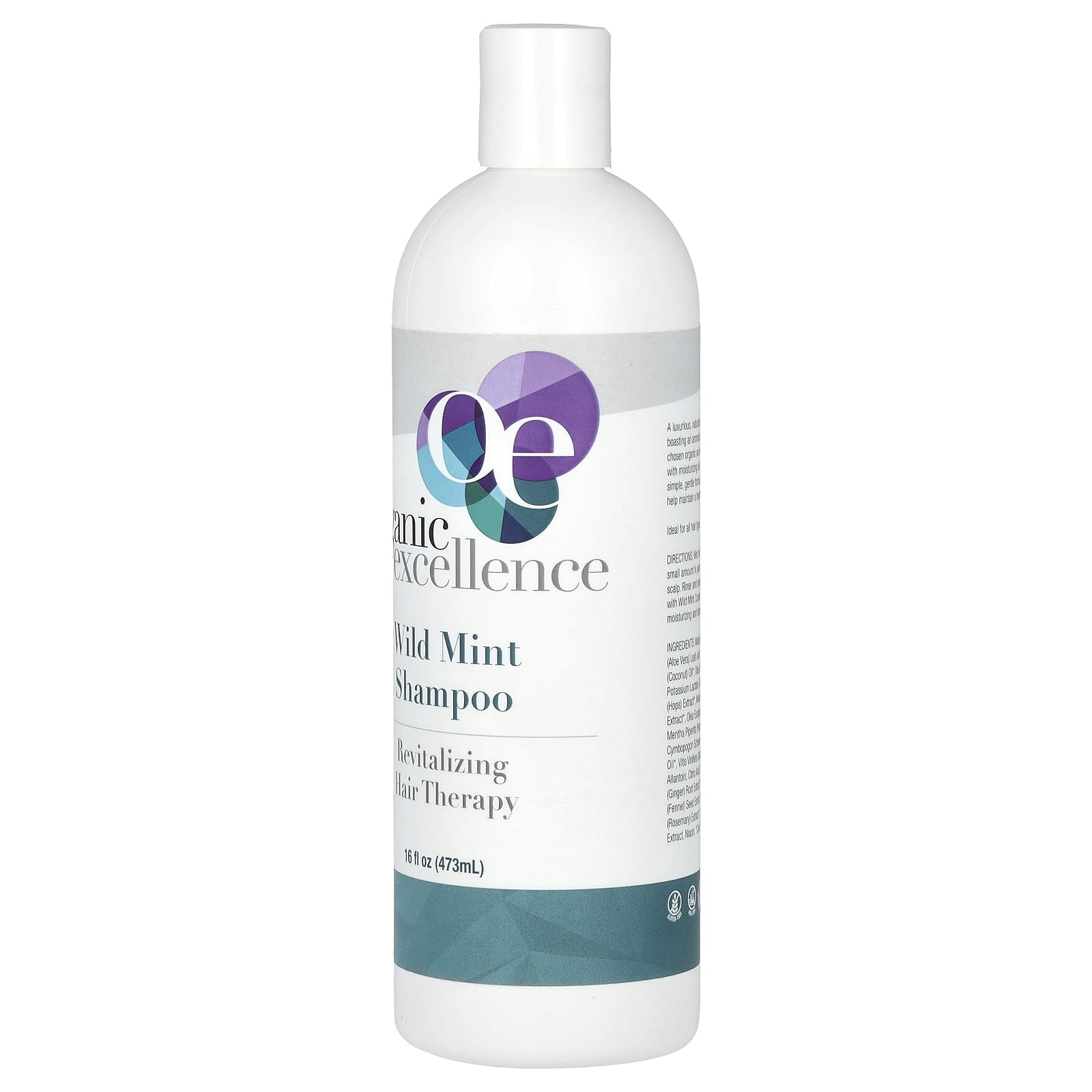 Organic Excellence Revitalizing Hair Therapy Shampoo,  Wild Mint, 16 fl oz (473 ml)